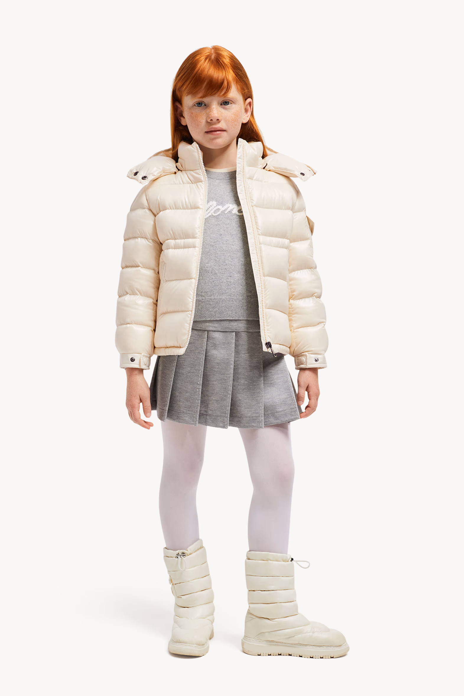 Plumífero con capucha Maire Niña Blanco Moncler 0
